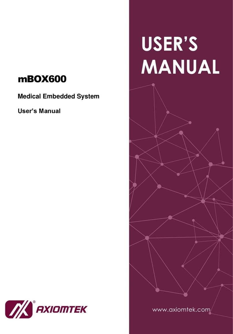 AXIOMTEK mBOX600 User manual AXIOMTEK mBOX600 User manual