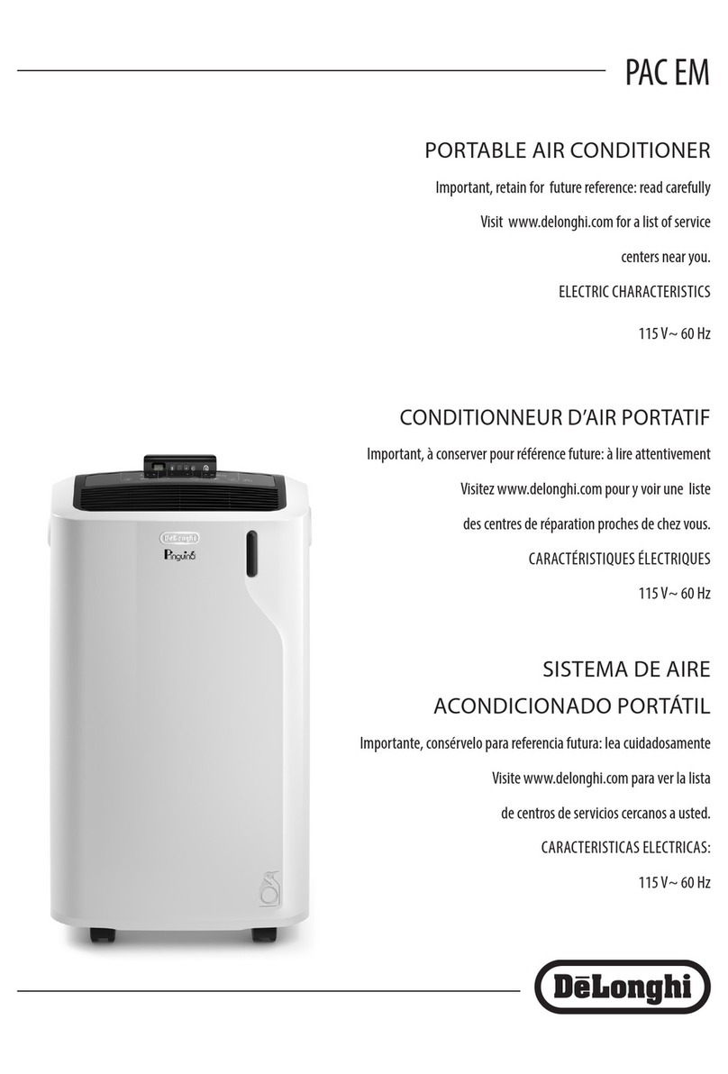 DeLonghi Artic Whisper PAC EM375WRC User manual