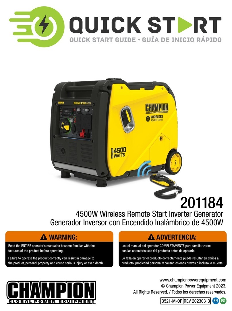 Champion 201184 User manual