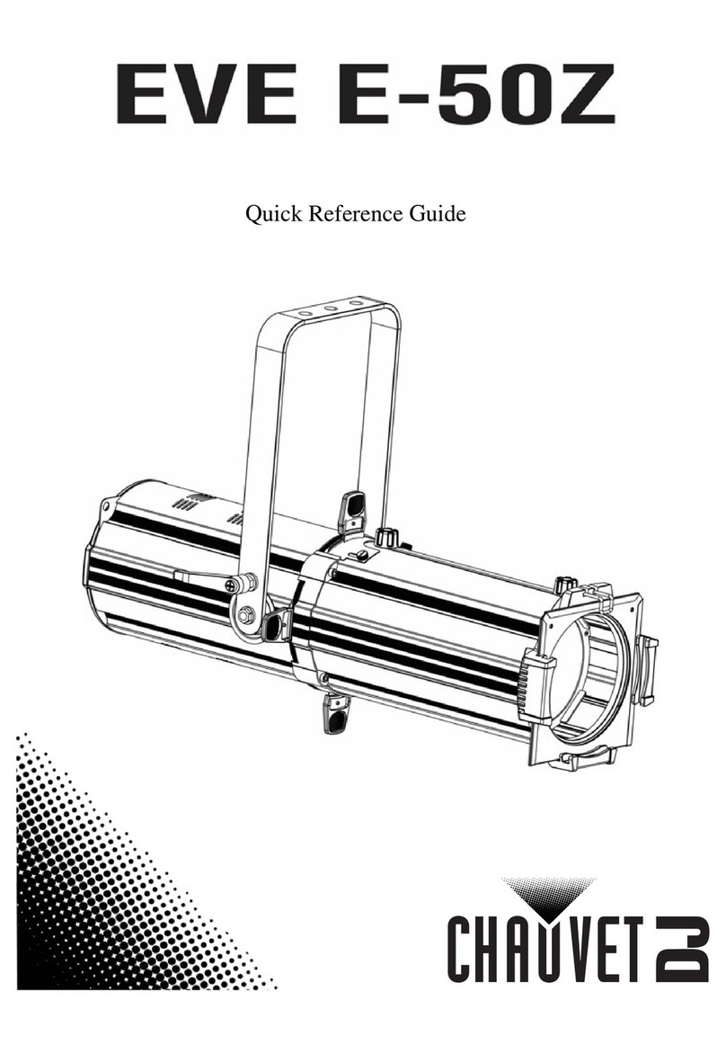 Chauvet DJ EVE E-50Z Quick reference guide