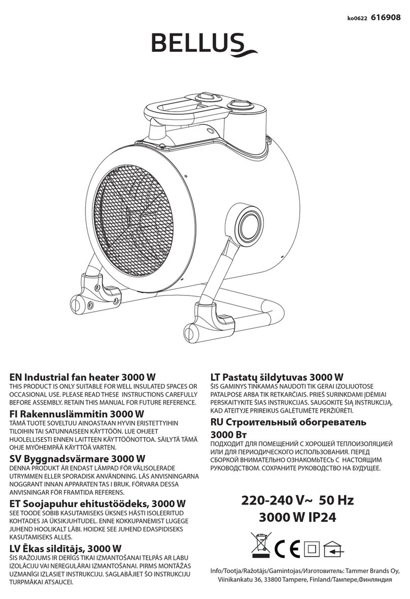 Bellus 616908 Operation instructions