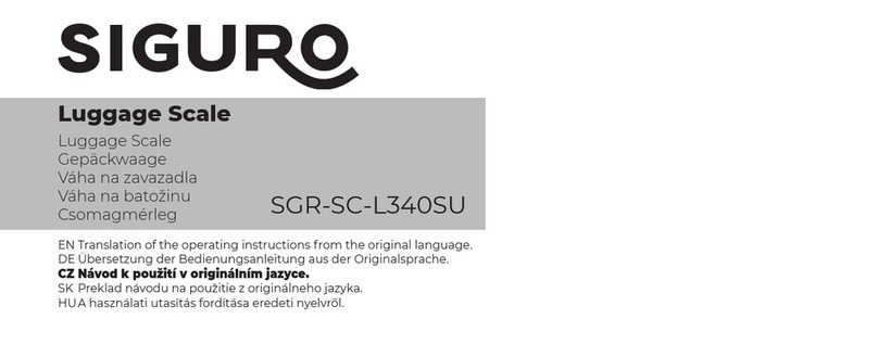 SIGURO SGR-SC-L340SU User manual