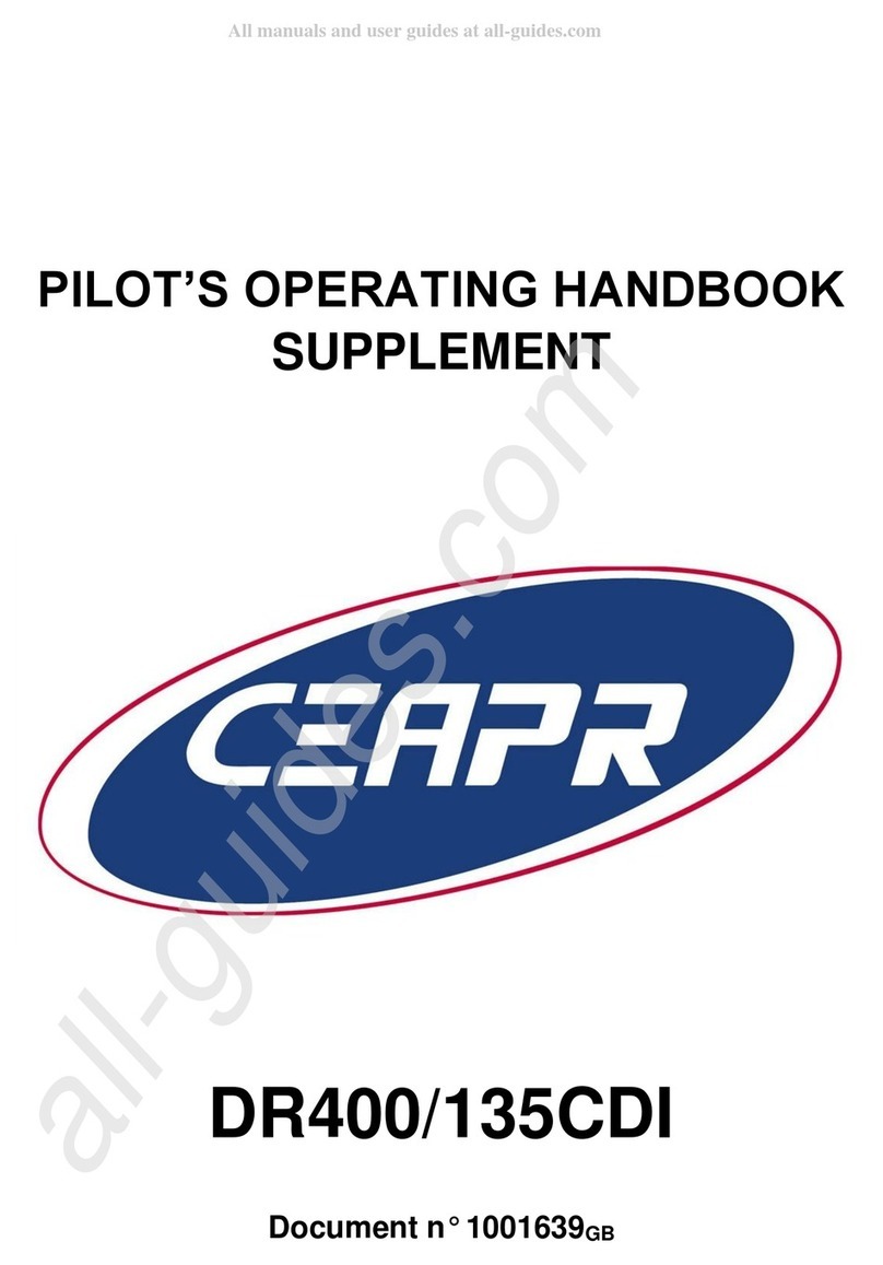 CEAPR DR400/135CDI Pilot's Operating Handbook Supplement