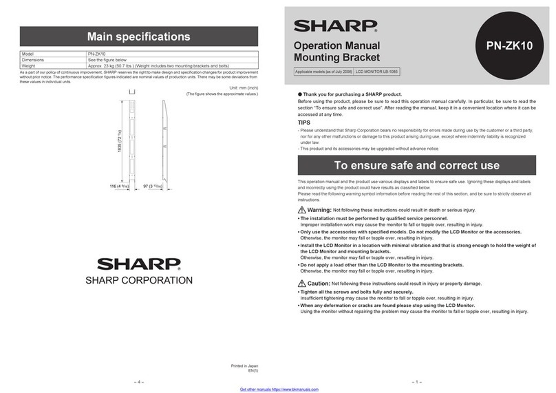 Sharp PN-ZK10 Operation manual