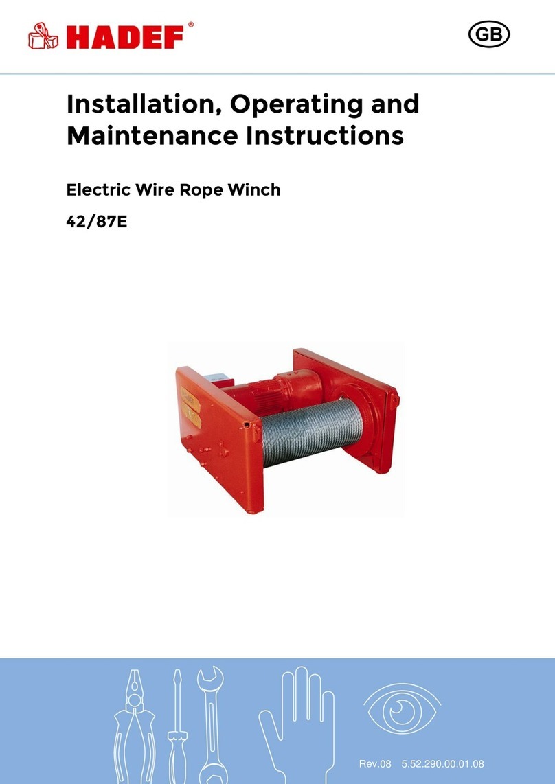 HADEF 42/87E Installation, Operating and Maintenance Instruction