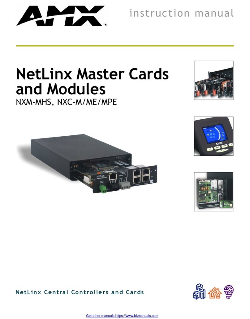 AMX NetLinx NXM-MHS User manual