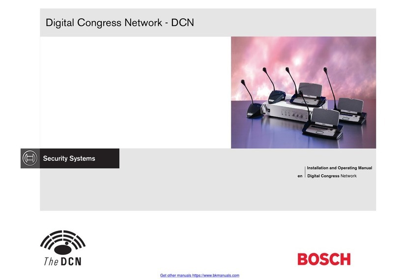 Bosch Digital Congress Network Installation and operating manual Bosch Digital Congress Network Installation and operating manual