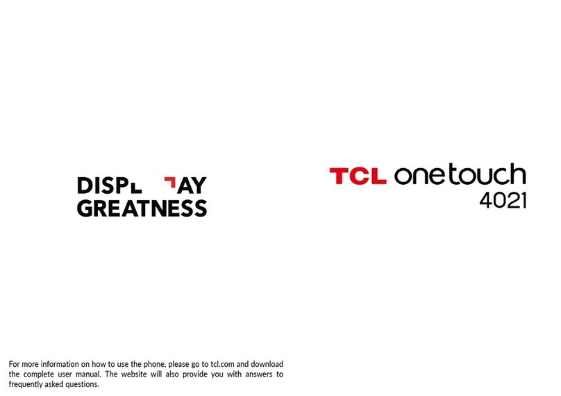 TCL onetouch 4021 User manual