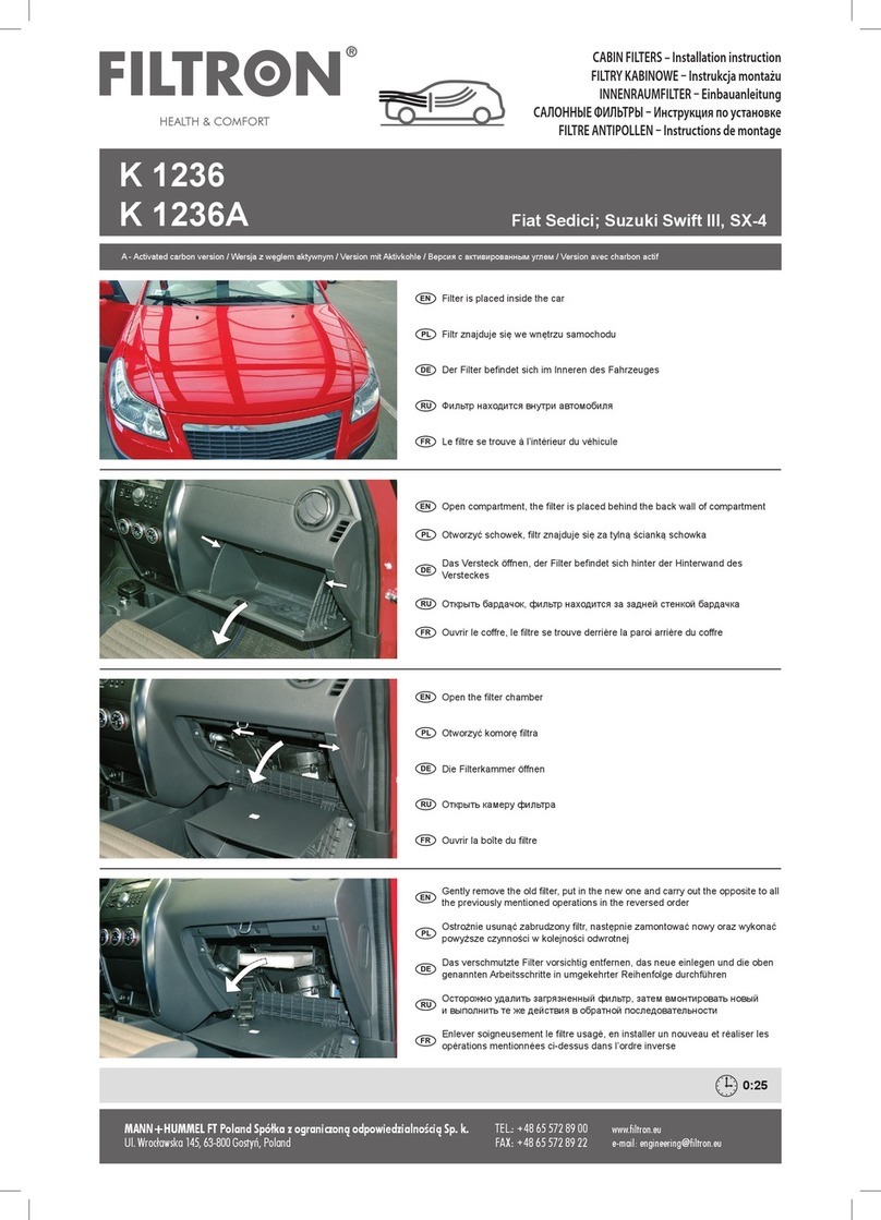 FILTRON K 1236 manual