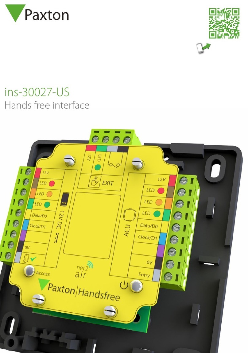 Paxton ins-30027-US User manual