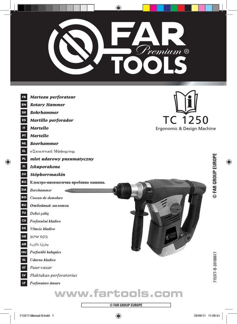 Far Tools Premium TC 1250 User manual