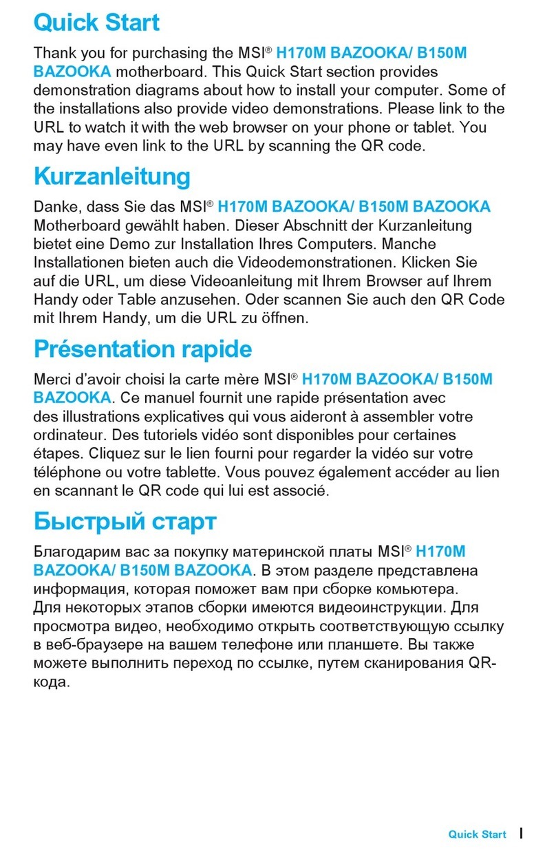 MSI H170M BAZOOKA User manual