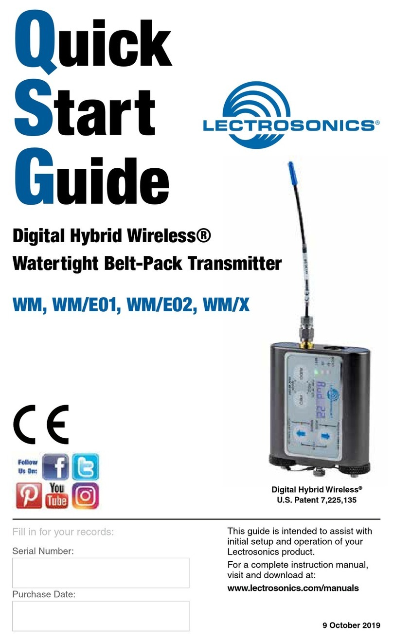 Lectrosonics WM/E02 User manual
