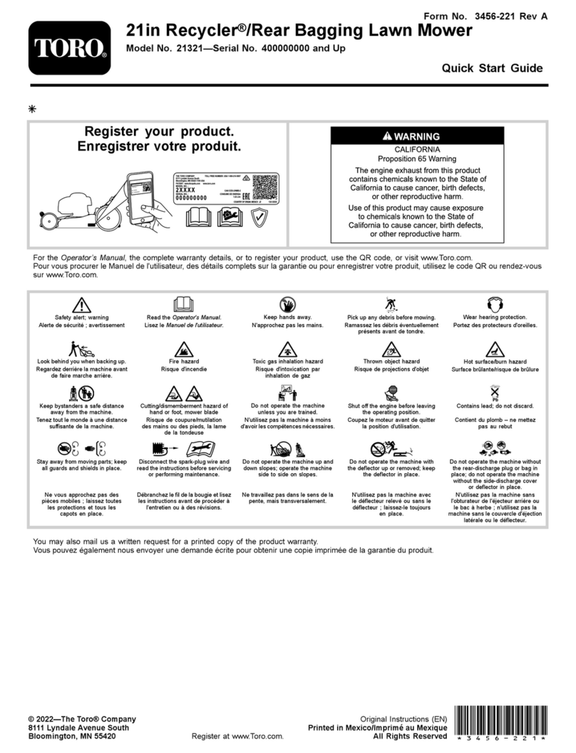 Toro Recycler 21321 User manual