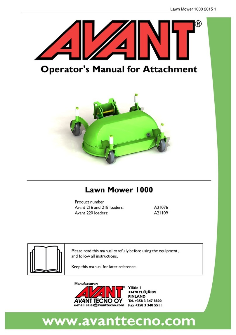 Avantco Lawn Mower 1000 User manual
