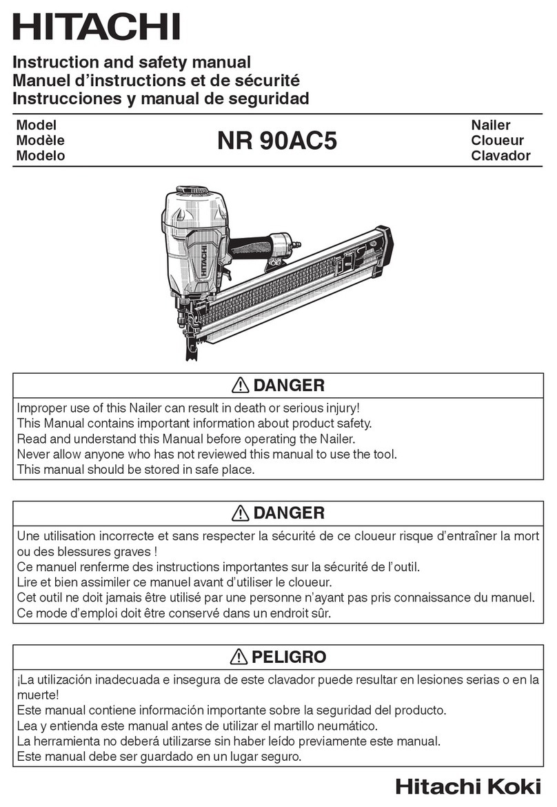 Hitachi NR 90 AC5 Instruction and safety manual
