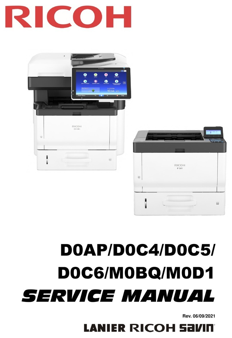 Ricoh SAVIN D0AP User manual