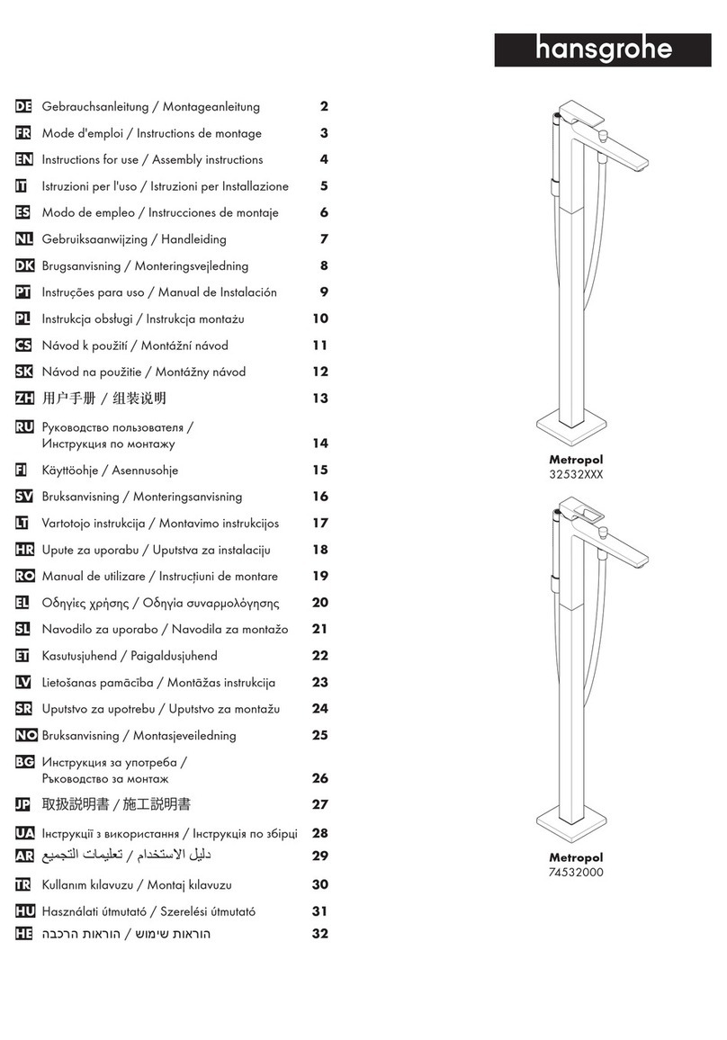 Hans Grohe Metropol 74532000 Manual
