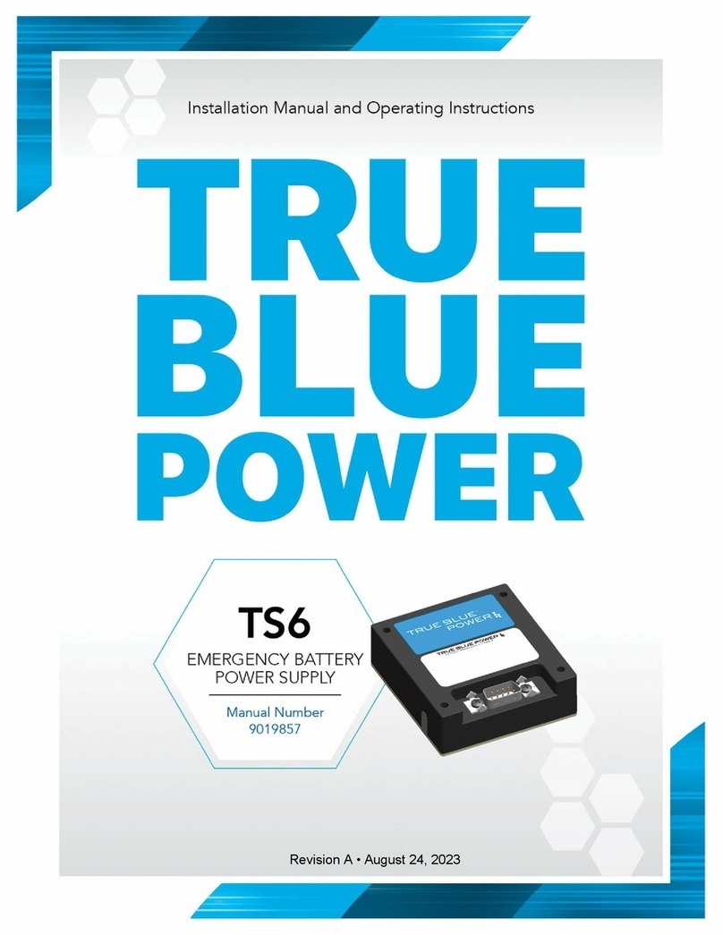 True blue power TS6 Installation manual and operating instructions