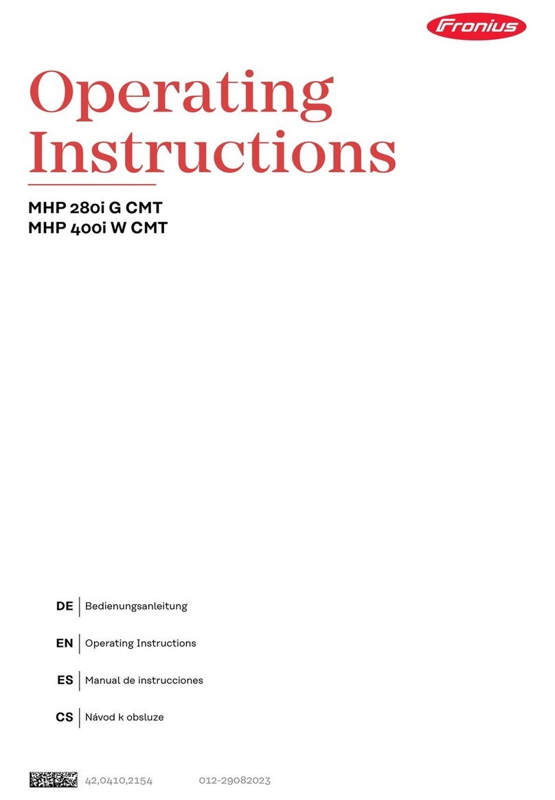 FRO­NIUS MHP 280i G CMT User manual