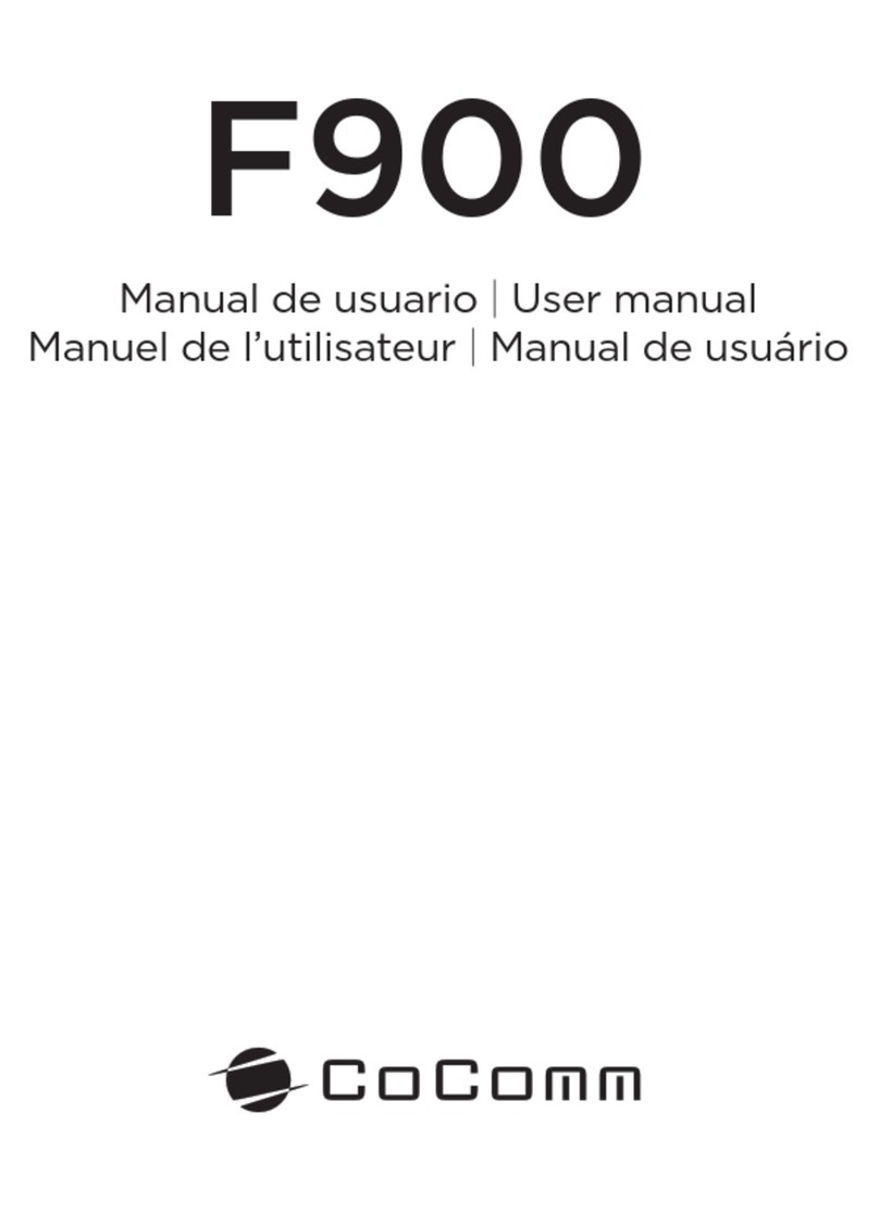 CoComm F900 user manual