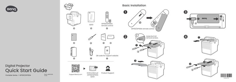 BenQ GP100 quick start guide