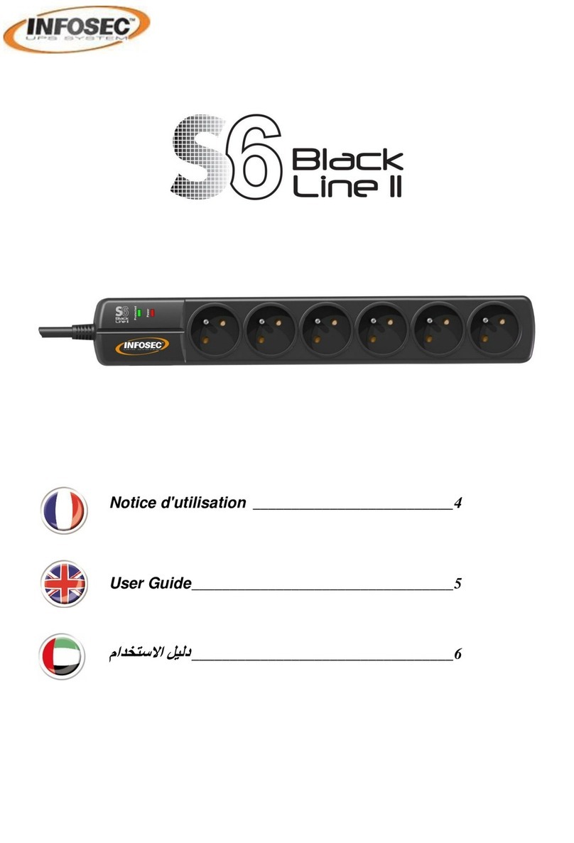 INFOSEC UPS SYSTEM S6 Black Line II user guide