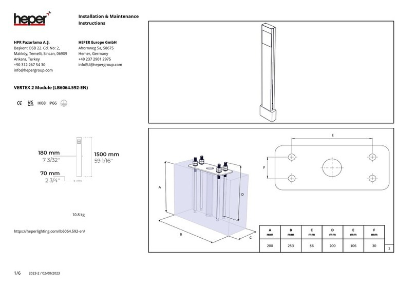 HEPER VERTEX 2 LB6064.592-EN Installation and operating instructions HEPER VERTEX 2 LB6064.592-EN Installation and operating instructions