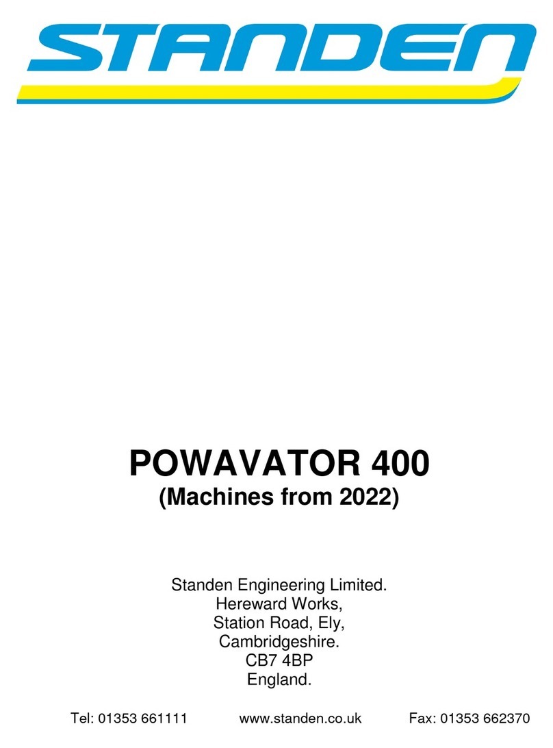 Standen POWAVATOR 400 User manual Standen POWAVATOR 400 User manual