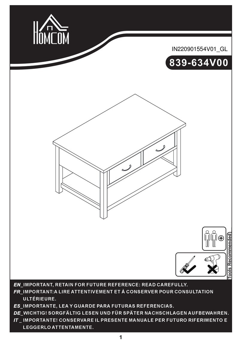 HOMCOM 839-634V00 User manual HOMCOM 839-634V00 User manual