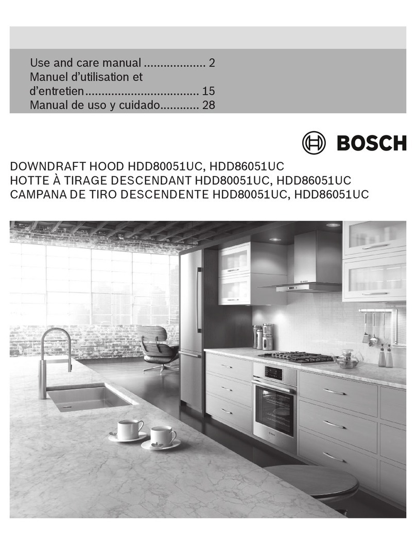 Bosch HDD80051UC use and care manual
