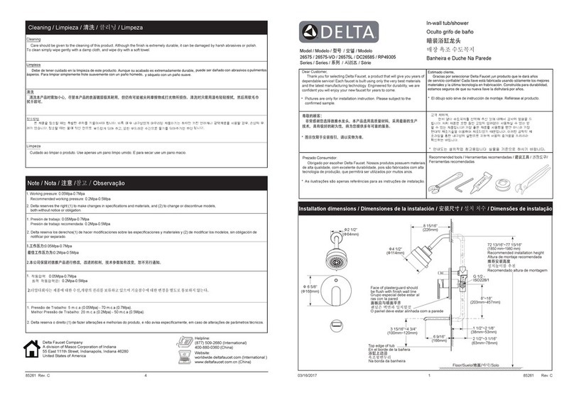 Delta 26575 Series User manual
