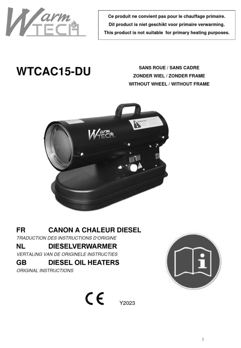 Warmtech WTCAC15-DU User manual