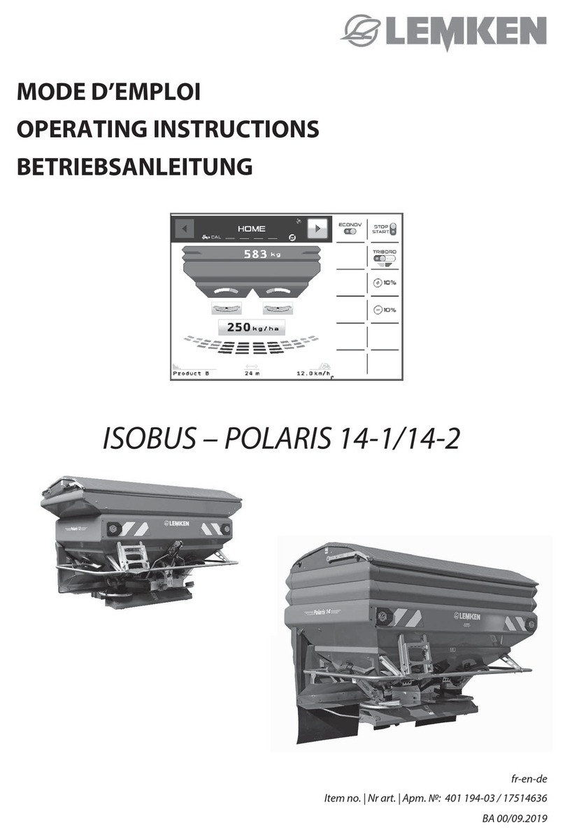 LEMKEN POLARIS 14-1 User manual