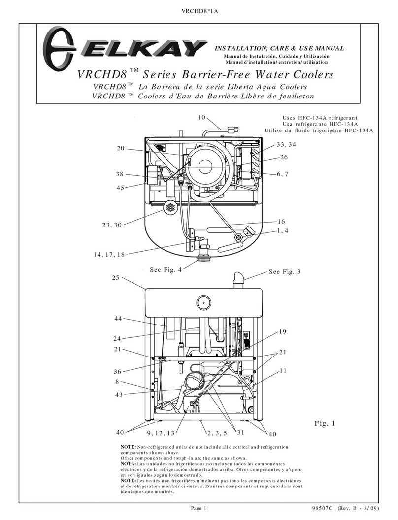 Elkay VRCHD8 1A Series Installation manual
