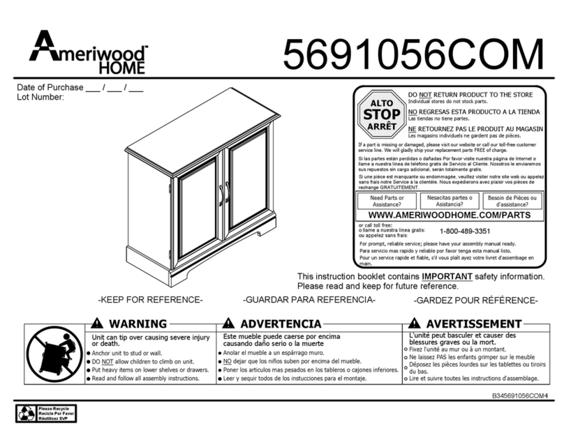 Ameriwood HOME 5691056COM Assembly instructions