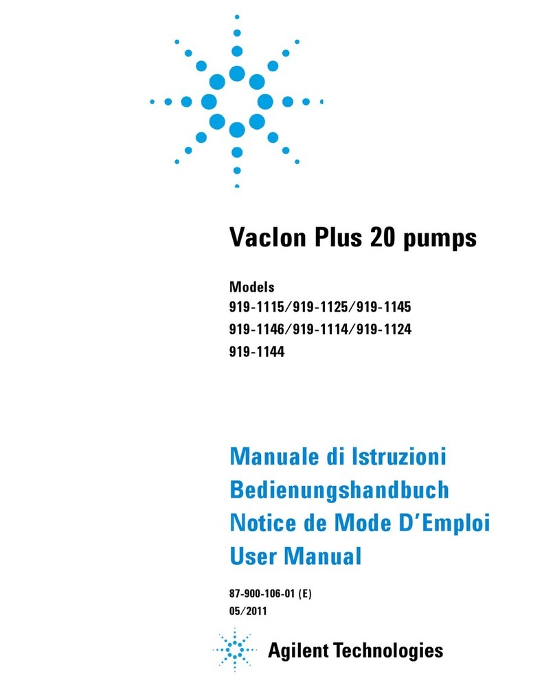 Agilent Technologies VacIon Plus 20 User manual