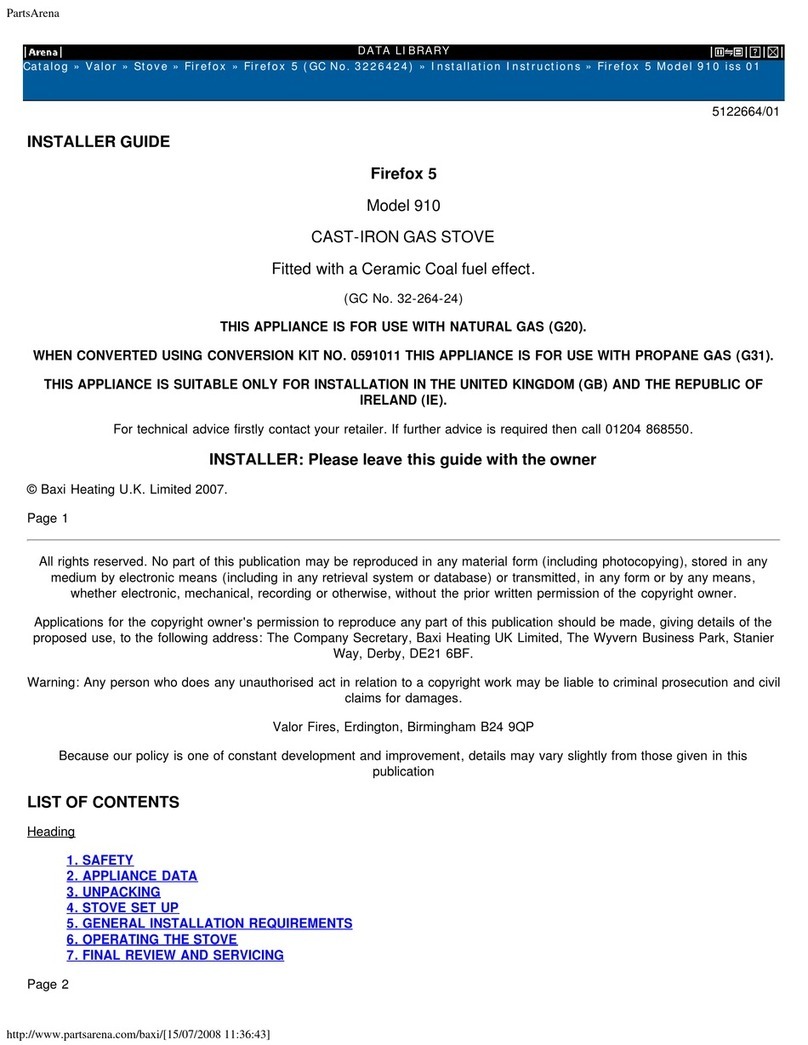 Baxi 3226424 Assembly instructions