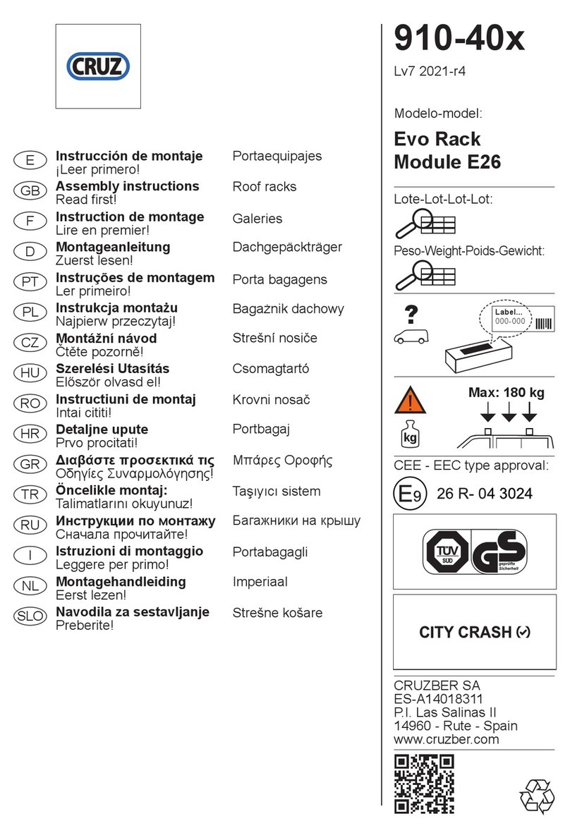 Cruz Evo Rack Module E26 Assembly instructions