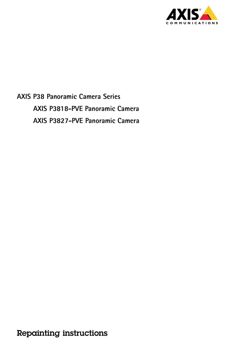 Axis P3827-PVE Repainting instructions