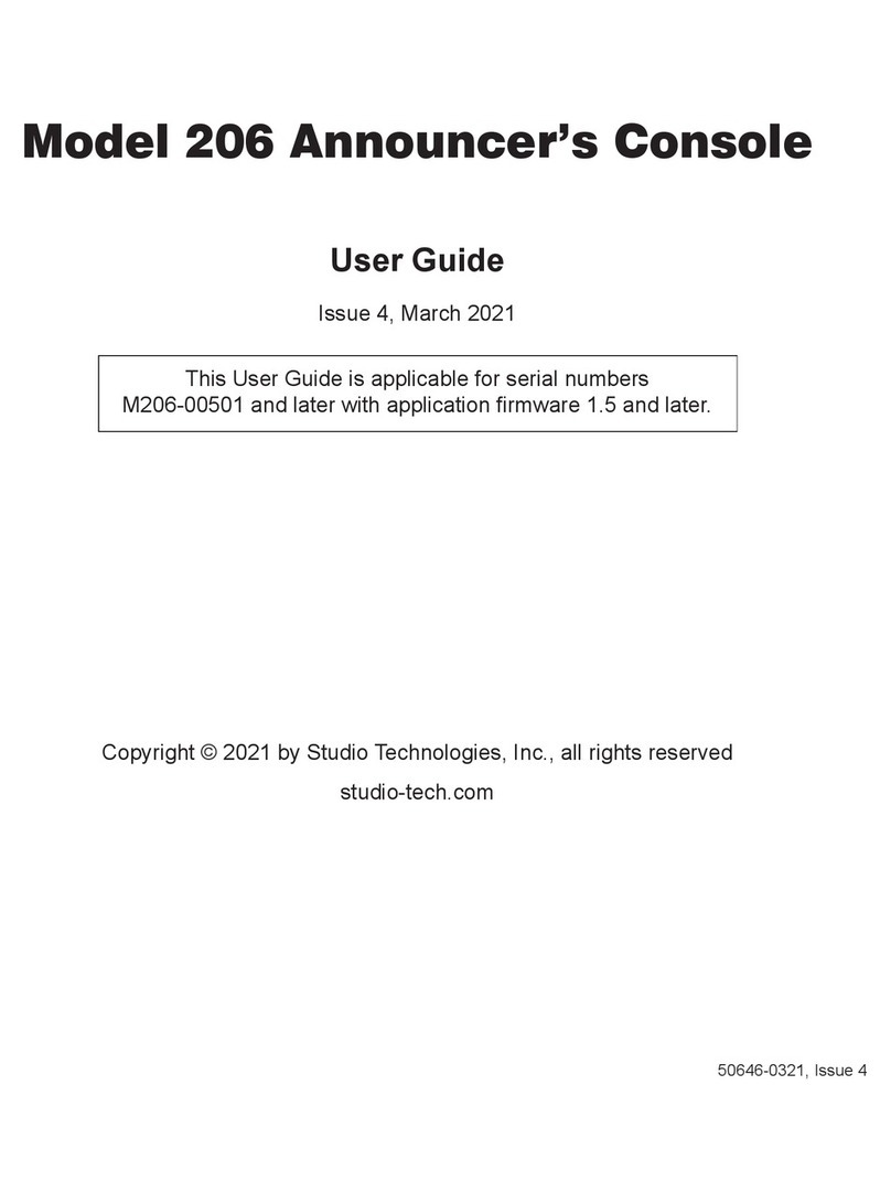 Studio Technologies 206 user guide