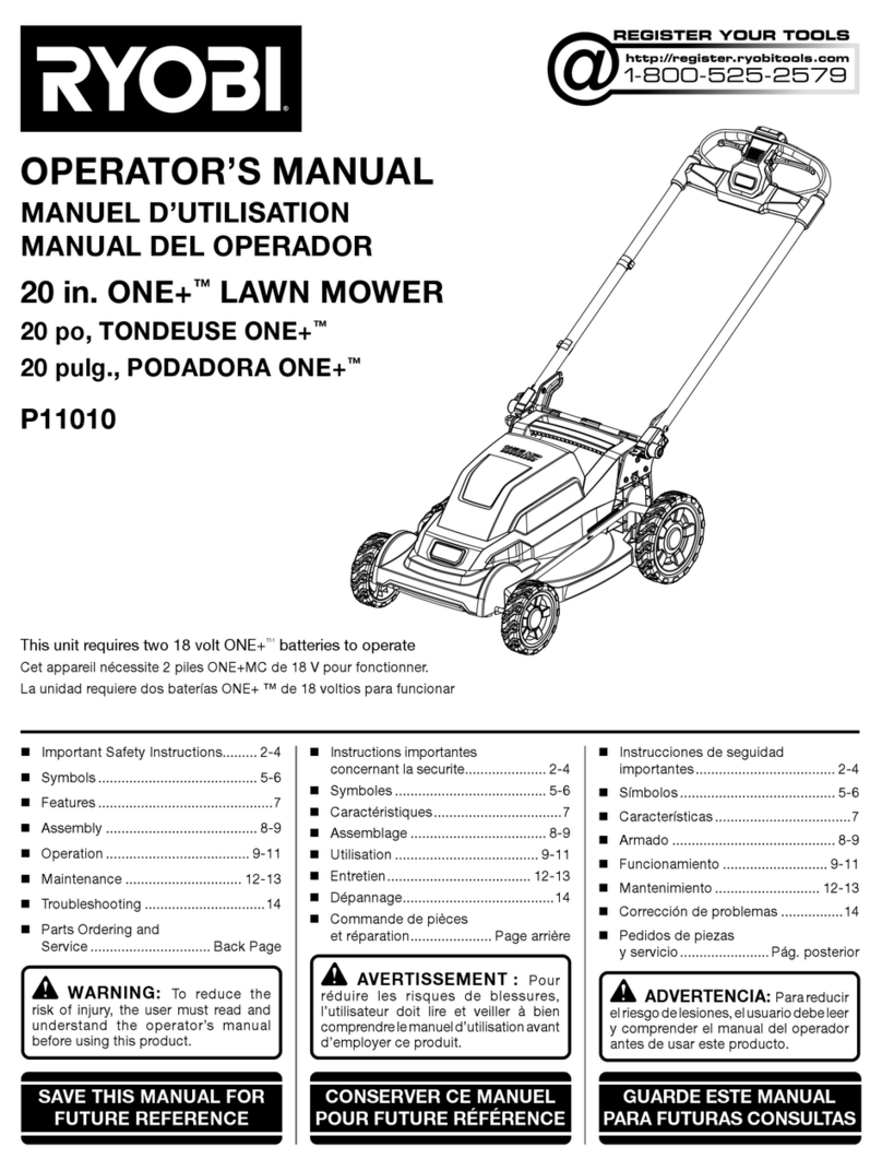 Ryobi P11010 User manual