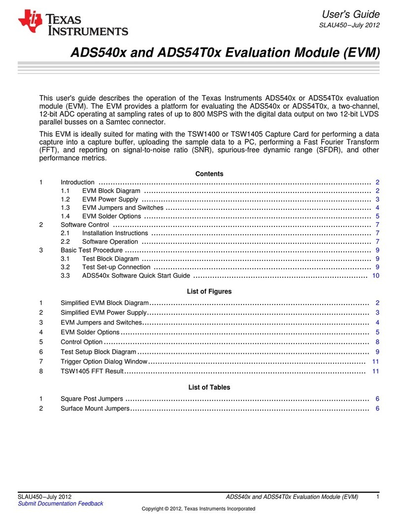 Texas Instruments ADS540x User manual