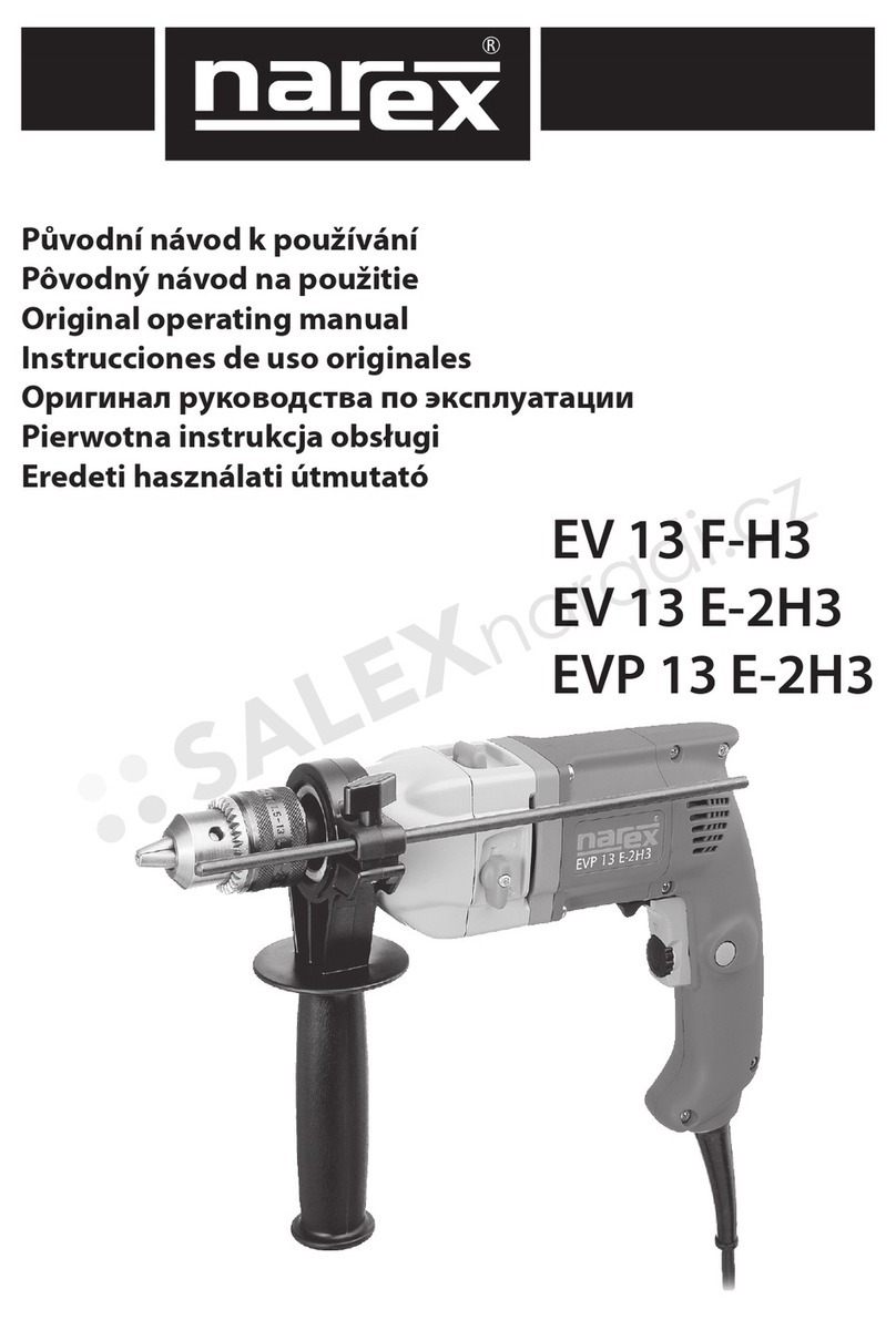 Narex EVP 13 E-2H3 Installation instructions