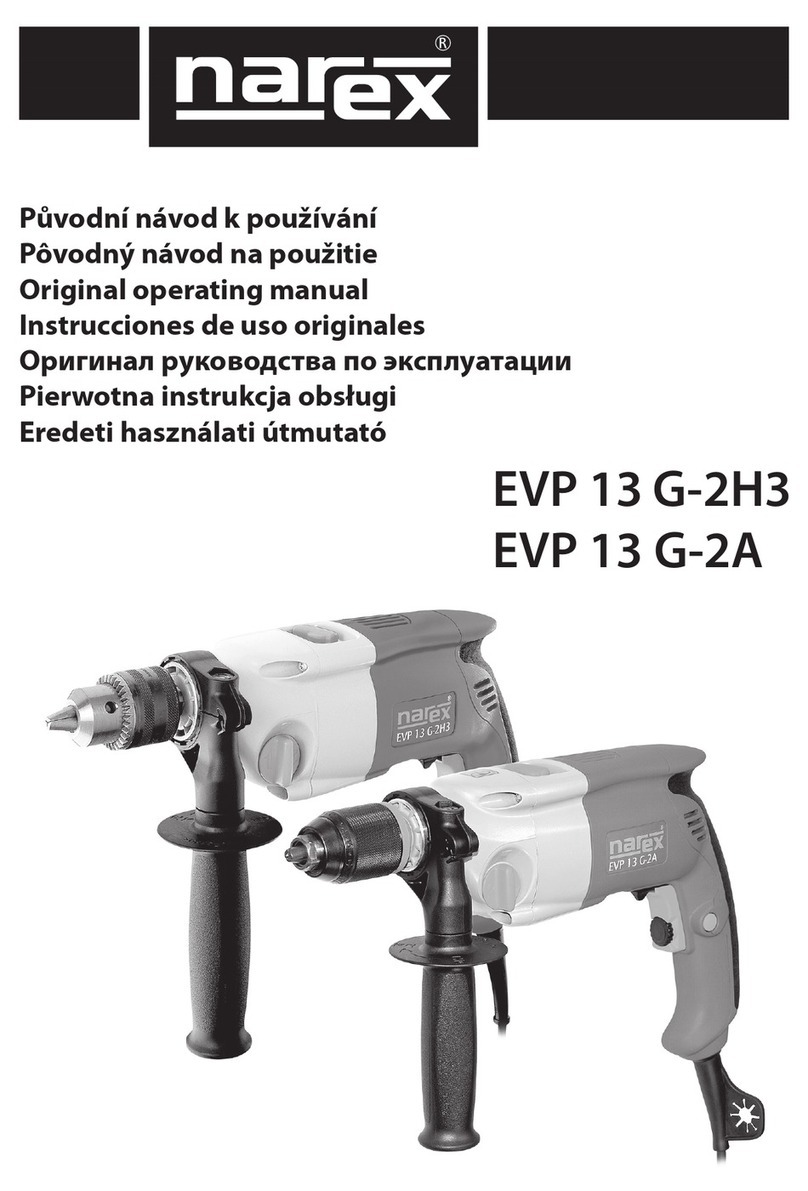Narex EVP 13 G-2A Installation instructions