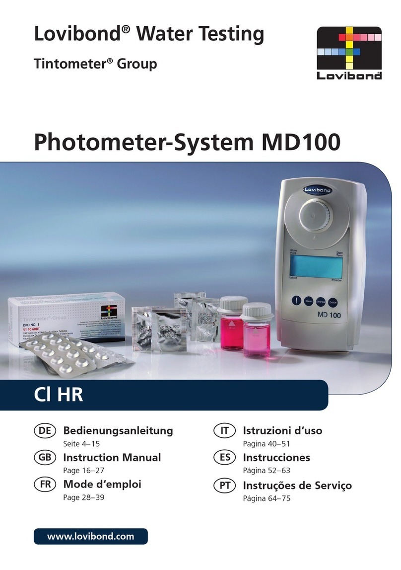 Lovibond Tintometer MD100 User manual