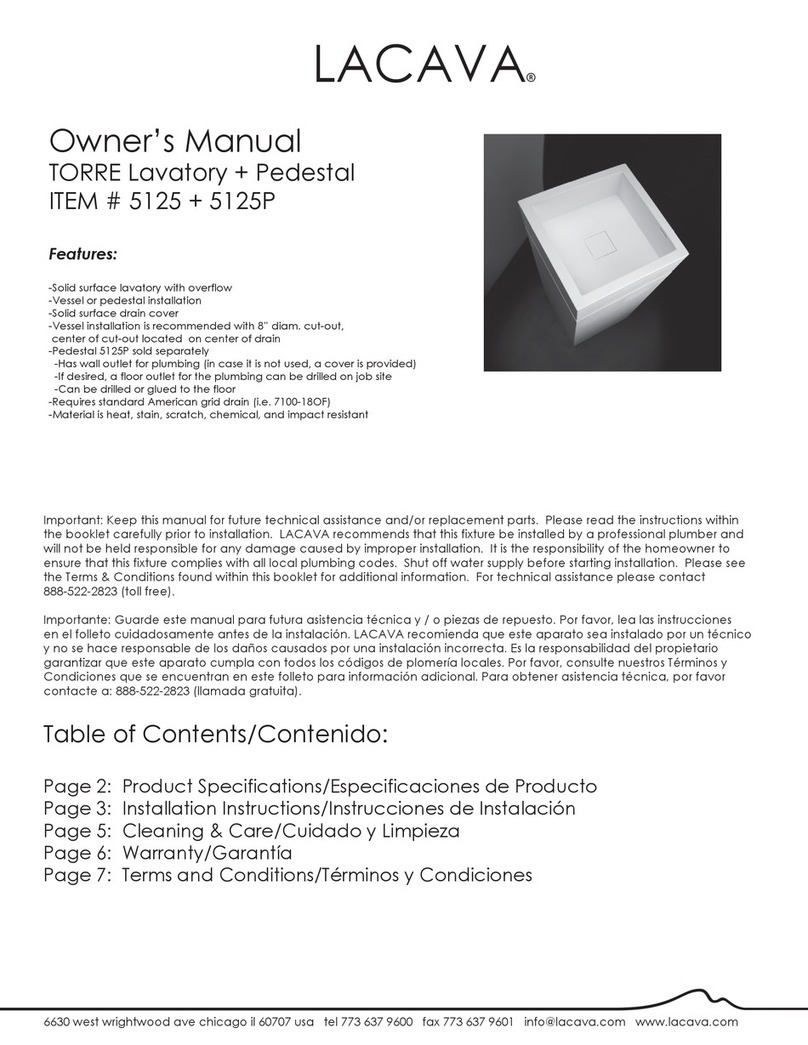 Lacava TORRE 5125 User manual