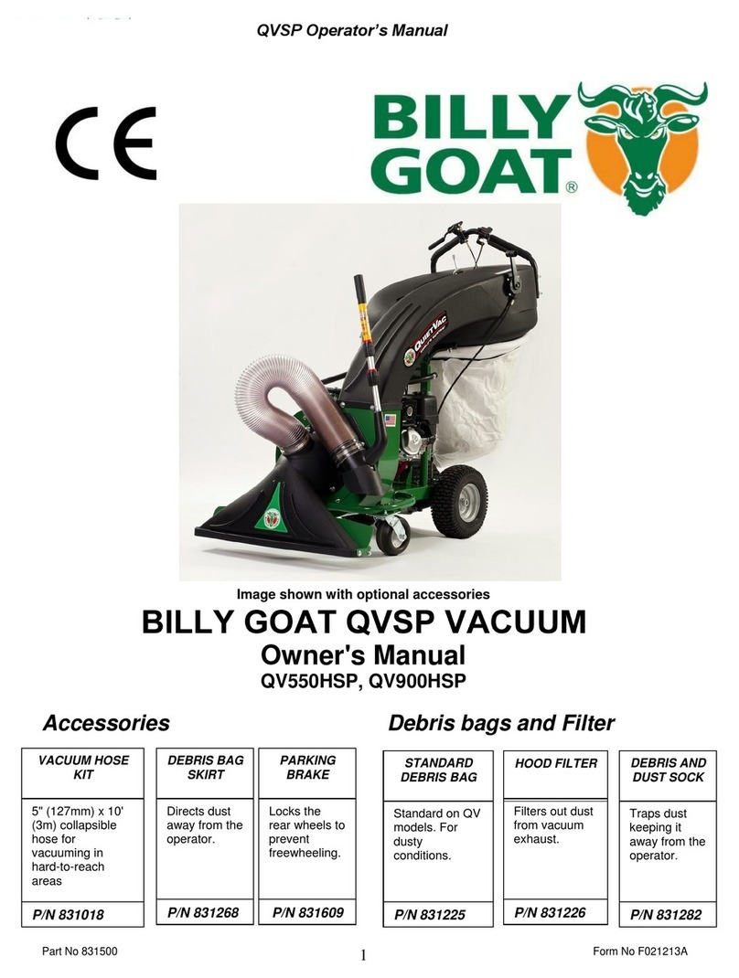 Billy Goat QV900HSP User manual
