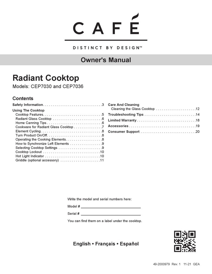 Cafe CEP7030 User manual