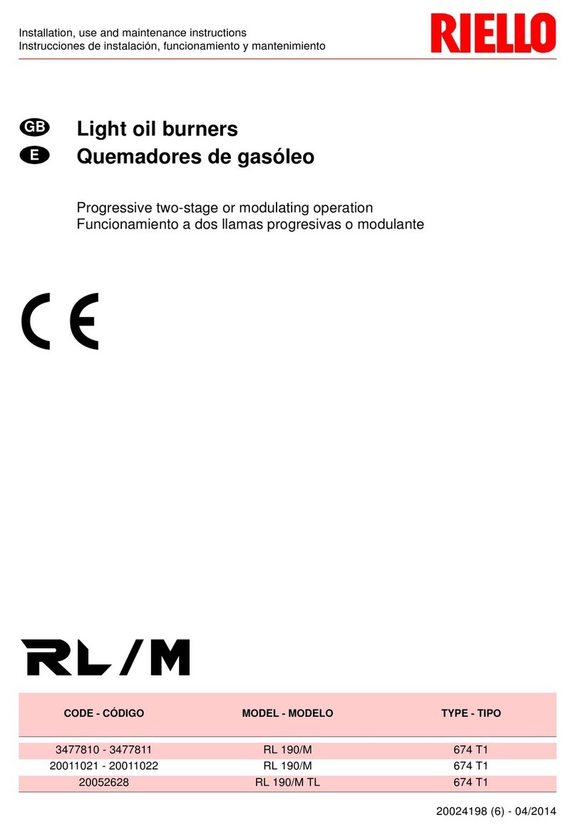 Riello RL 190/M TL Quick start guide